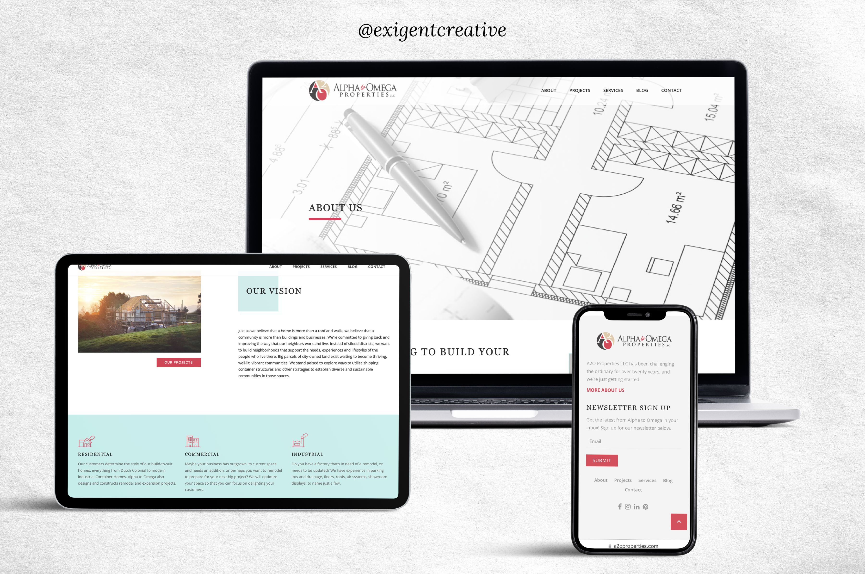 modern website design